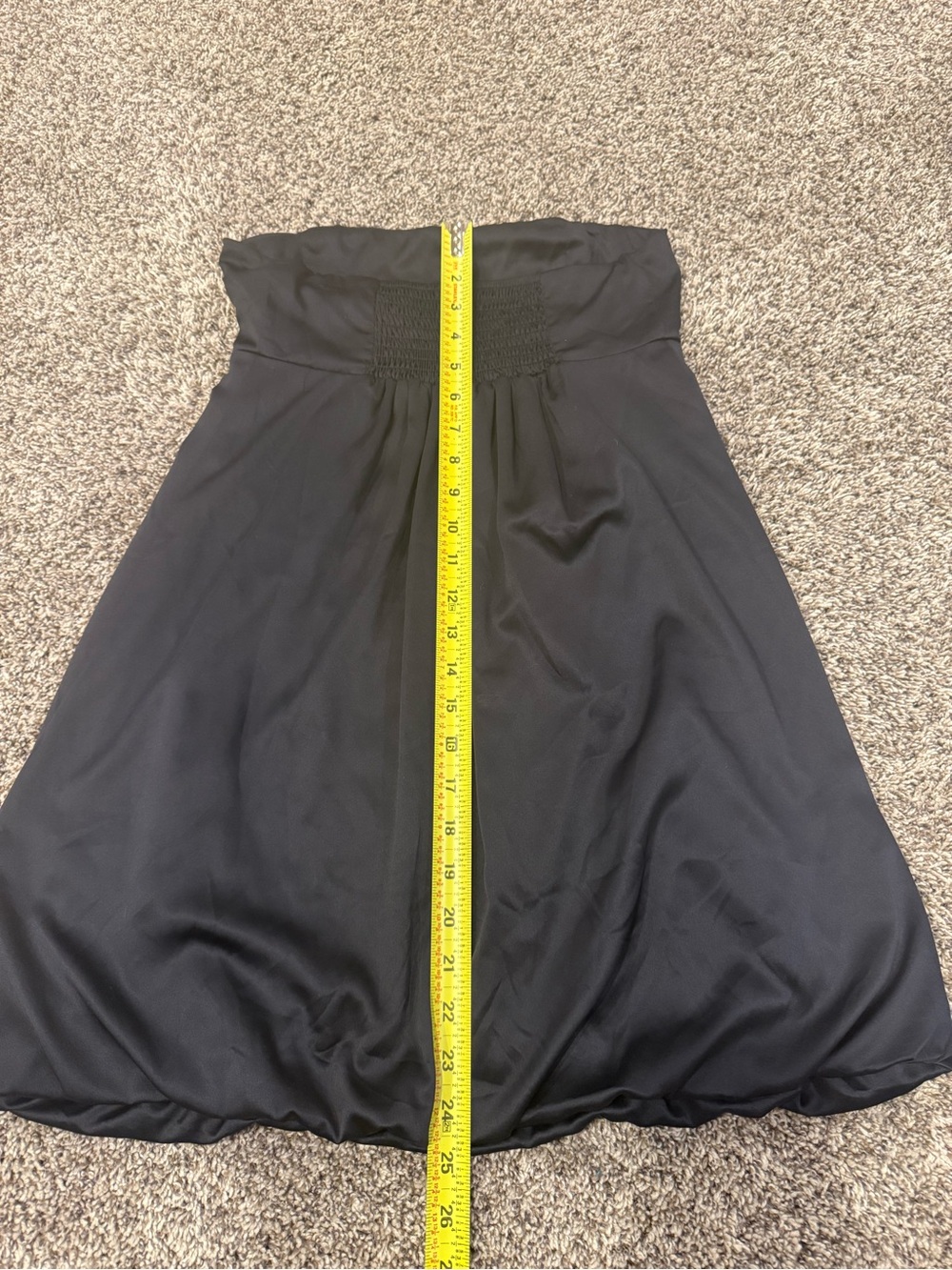 Forever 21 XXI Strapless Bubble Hem Dress Black Cocktail Party Dress Size Medium - Picture 6 of 6